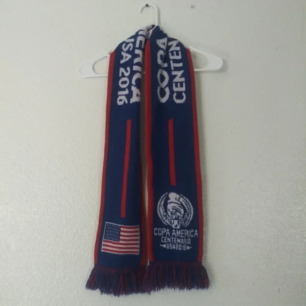 Copa America Centenario 2016 red, white, and blue scarf